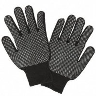 Перчатки ПЭ, ПВХ покр, точка, 15кл