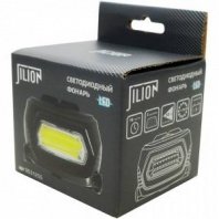 Фонарь налобный светодиодный аккумуляторный, 1COB, пластик