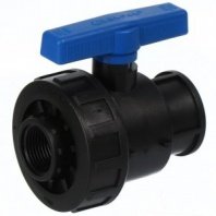 ПНД кран 1 1/4"-1", внутр/внутр, шаровой, Valfex