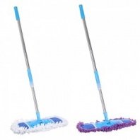 Швабра с насадкой Лапша, телескоп.ручка металл 120см, 42х12см VETTA
