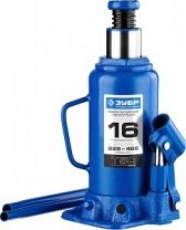 Домкрат гидравлический бутылочный 16 т, h подъема 228-465мм, Профессионал (43060-16) ЗУБР