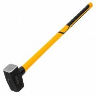 Кувалда 4 кг, фиберглассовая ручка, кованая, ручка c TPR покрытием, 880 мм Denzel