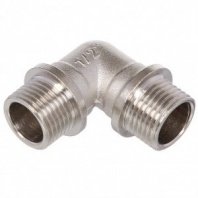 Уголок 1/2" (15мм), Ш-Ш (р/р), никель, STI