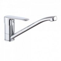 Смеситель для кухни Гранат, низкий излив, картридж 35мм, латунь, хром RAIN