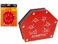 Угольник магнитный 6 углов, до 34кг, угол 30, 45, 60, 75, 90, 135 STARTUL PROFI (ST8540-34) (струбцина магнитн
