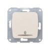 Выключатель 1 кл. проходной С/У, бежевый, 10А мех. KRANZ DEA