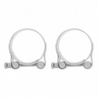 Хомут шарнирный силовой 48-51 мм, ширина 22 мм, 2шт, металл., W1// Сибртех