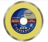 Алмазный диск сплошной 180х22,23мм, высота алмаз. слоя 5мм, мокрый рез, по керамике TSUNAMI
