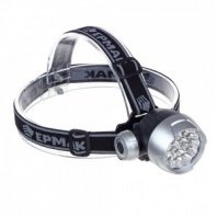 Фонарь налобный светодиодный на батарейках, 17 ярк. LED 3*ААА, 7,6*5см ЧИНГИСХАН
