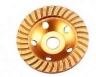 Чашка алмазная 125мм зачистная турбо (желтая) Strong