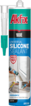 Akfix 100E Универсальный силикон, 280 мл. Коричневый
