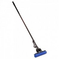 Швабра ПВА, один ряд роликов 27см, стальная ручка 110см, Эконом VETTA