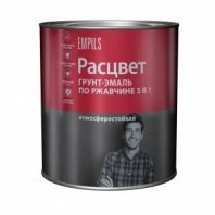 Грунт-эмаль белая 2,7кг, 3 в 1, по ржавч, алкид, Расцвет