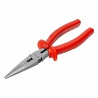 Длинногубцы 200мм, Econom, прямые шлифованные, пластмассовые рукоятки Matrix (тонкогубцы)