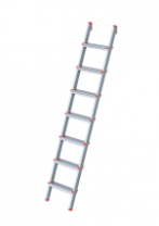 Лестница односекционная алюминиевая Н395см; 1*14 ст; 6,2кг Мега (63/24;1,2)