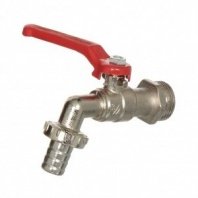 Кран водоразборный, 3/4", со штуцером, инд уп, ComfortFactor