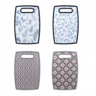 Доска разделочная полипропилен 30x20х1,2см, Узоры 4 дизайна VETTA