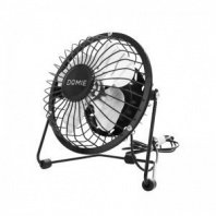 Вентилятор настольный 2,5Вт, диаметр 10см, 1 режим, 4 лопасти DOMIE, DX-4 USB, черный