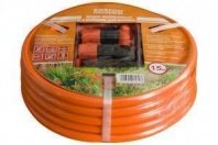 Шланг полив. 3-х слойный 1/2 15м армир., ПВХ, морозостойкий Кратон