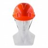 Каска защитная (оранжевая) с храповым механизмом, модель Европласт (К-03), Россия// Сибртех