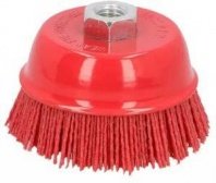 Щетка чашка УШМ 100мм нейлоновая М14, "РОСОМАХА"
