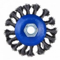 Щетка металл. для УШМ 85мм/М14 тарелка крученая РОКОТ