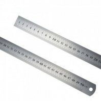 Линейка 500мм, металлическая Ермак