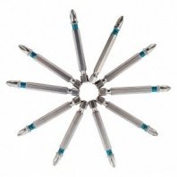Бита PH2, 70мм, 10шт, магнитная, сталь S2, шестигранный профиль Gross
