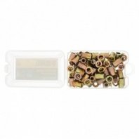 Заклепка M6, (70шт), резьбовые стальные, оцинкованные (в пластиковом кейсе) Denzel