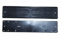 Рамка номера LION силиконовая с адаптером черная 1/50_