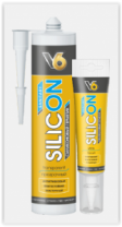 Герметик силиконовый прозрачный 260 мл V6