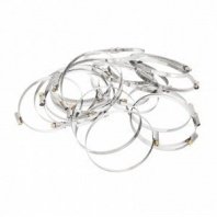 Хомут червячный 100-120мм, 25шт, ширина 9мм, нержав. сталь, стандартное болтовое крепление Сибртех