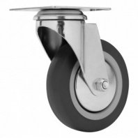 Колесо поворотное 100мм, крепление платформенное (Сибртех)