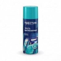 Эмаль серо-белая полуглянцевая 425мл акриловая быстросохнущая, Престиж