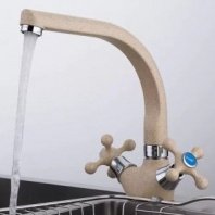 Смеситель для кухни, Frap, с кран-буксой, св-беж, F5408-10