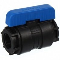 ПНД кран 3/4"-3/4", внутр/внутр, шаровой, Valfex, 1210116034034