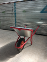 Тачка стр 1кол  ТС-17 на  проф 3 колесе (с поддерж корыта)