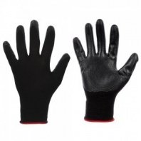 Перчатки нитриловые, нейлоновые, полуоблив, 10 размер, 23,5см INBLOOM