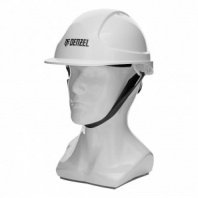 Каска защитная (белая) ударопрочная, ABS/PC, плавная регулировка, модель «Форвард» (К-05)// Denzel