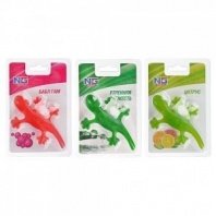 Ароматизатор гелевый на присоске "Ящерица", бабл гам, цитрус, утренняя свежесть NEW GALAXY