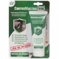 Гель сантехнический 60 г, облегченный демонтаж, зел, Сантехмастер, 61030