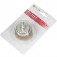 Щетка для дрели 65мм, чашка пушистая со шпилькой Bartex