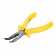 Длинногубцы изогнутые 160мм, 2К рукоятки, NORMAL, HCS, РемоКолор (тонкогубцы)