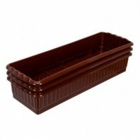 Поддон для рассады 470х166х82 мм, пластиковый, 3 шт, под 12 горшочков 250 мл.// Palisad