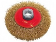 Корщетка "Колесо" 125 мм, волнистая, с наклоном, гайка М14