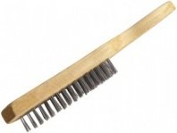 Щетка ручная 6-рядная, дер. ручка, металл. Успех