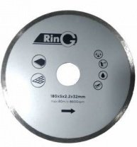 Алмазный диск сплошной 180х32/25,4мм, RING
