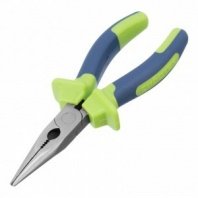 Длинногубцы 160мм, 2К рукоятки, прямые, Сибртех (тонкогубцы)