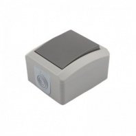 Выключатель 1 кл. О/У, серый, INDUSTRIAL IP54, KRANZ