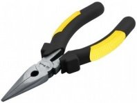 Длинногубцы 145мм, желт.-черн.ручк.,полир.сталь тонконосы Стандарт